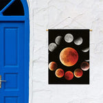 Lunar Eclipse Cycle Print Garden Flag