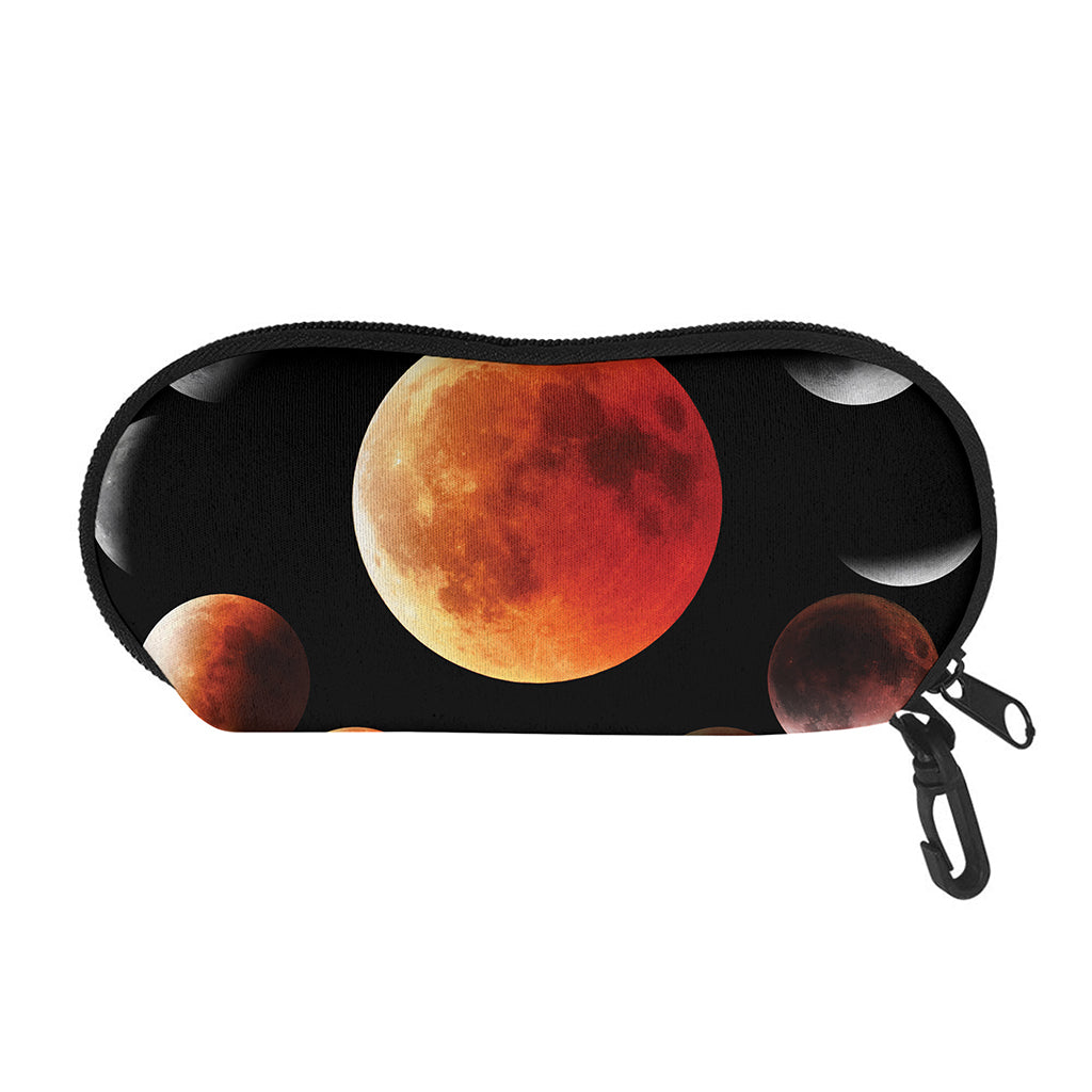 Lunar Eclipse Cycle Print Glasses Case