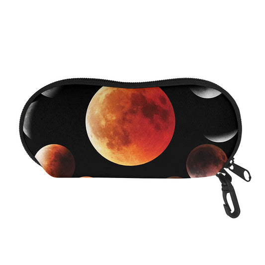Lunar Eclipse Cycle Print Glasses Case