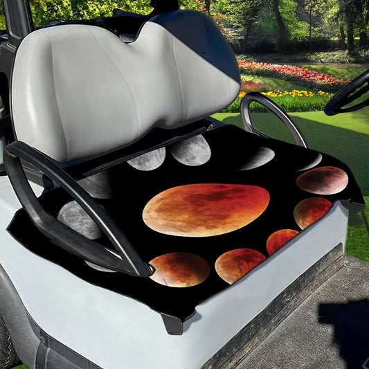 Lunar Eclipse Cycle Print Golf Cart Seat Cover