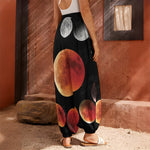 Lunar Eclipse Cycle Print Harem Pants