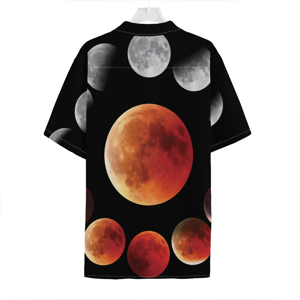Lunar Eclipse Cycle Print Hawaiian Shirt