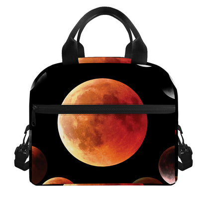 Lunar Eclipse Cycle Print Insulated Lunch Bag