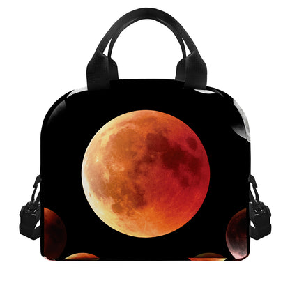 Lunar Eclipse Cycle Print Insulated Lunch Bag