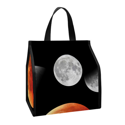 Lunar Eclipse Cycle Print Insulated Lunch Tote