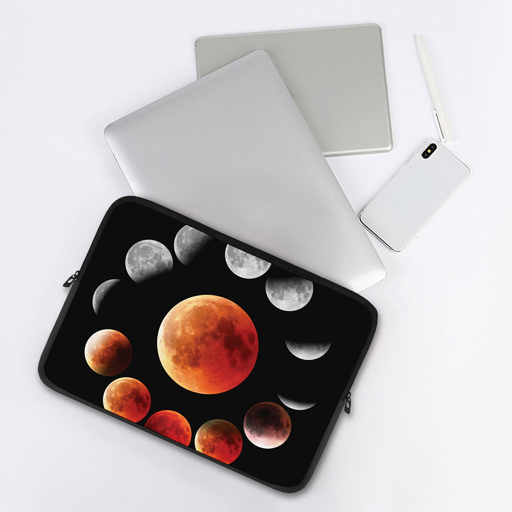 Lunar Eclipse Cycle Print Laptop Sleeve