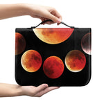 Lunar Eclipse Cycle Print Leather Bible Cover