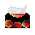 Lunar Eclipse Cycle Print Leather Tissue Box Cover