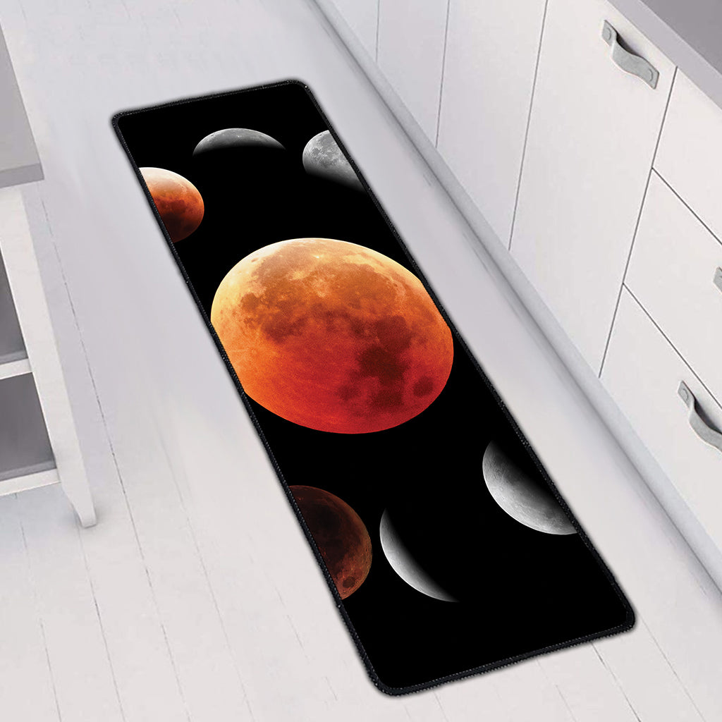 Lunar Eclipse Cycle Print Long Kitchen Mat