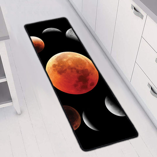 Lunar Eclipse Cycle Print Long Kitchen Mat