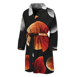 Lunar Eclipse Cycle Print Men's Bathrobe
