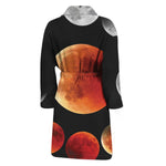 Lunar Eclipse Cycle Print Men's Bathrobe