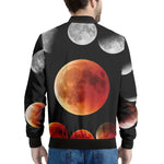 Lunar Eclipse Cycle Print Men's Bomber Jacket