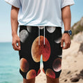 Lunar Eclipse Cycle Print Men's Cargo Shorts