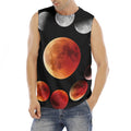 Lunar Eclipse Cycle Print Men's Fitness Tank Top