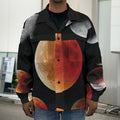 Lunar Eclipse Cycle Print Men's Shirt Jacket