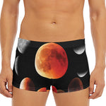 Lunar Eclipse Cycle Print Men's Short Boxer Briefs