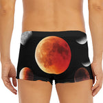 Lunar Eclipse Cycle Print Men's Short Boxer Briefs