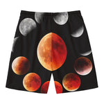 Lunar Eclipse Cycle Print Men's Swim Trunks