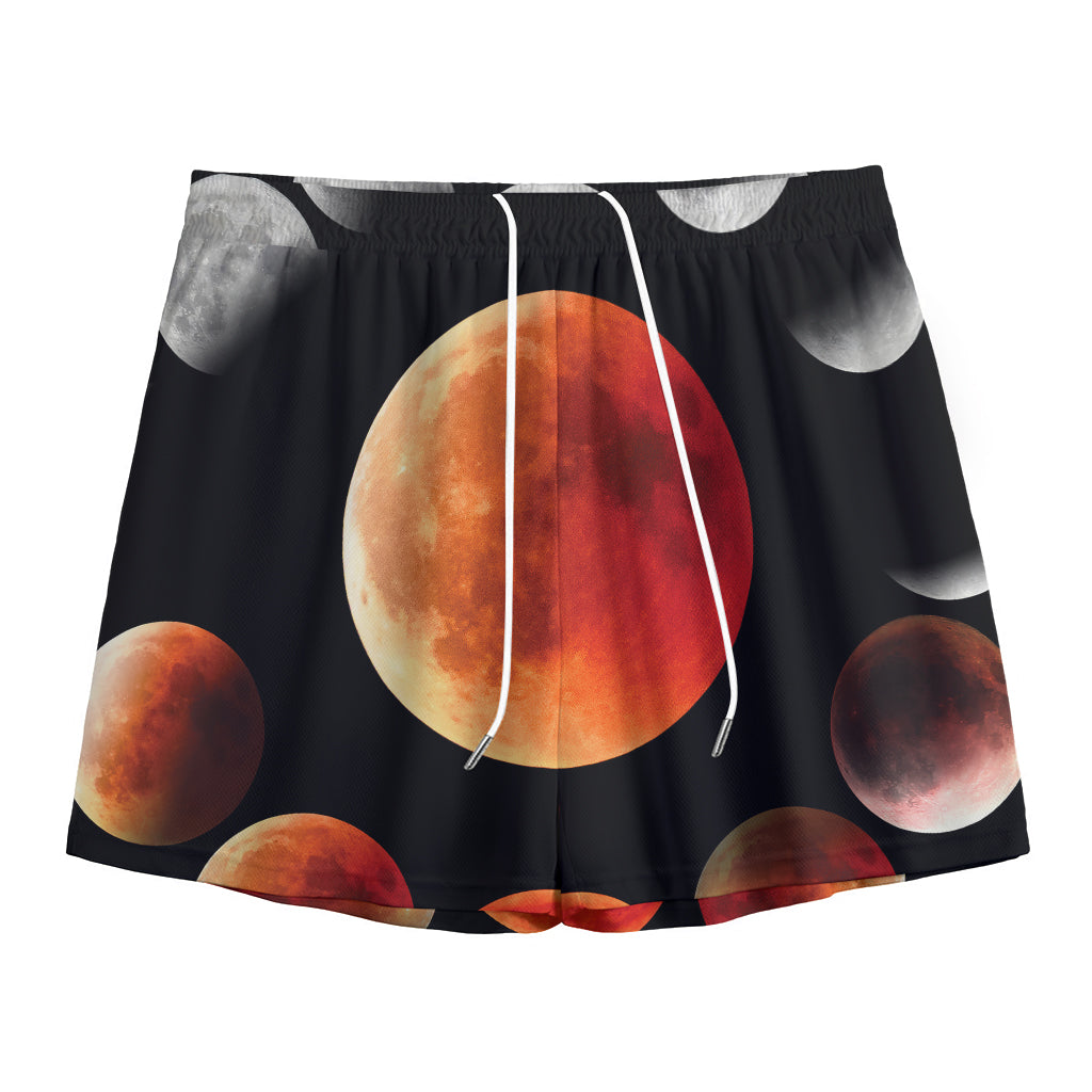 Lunar Eclipse Cycle Print Mesh Shorts