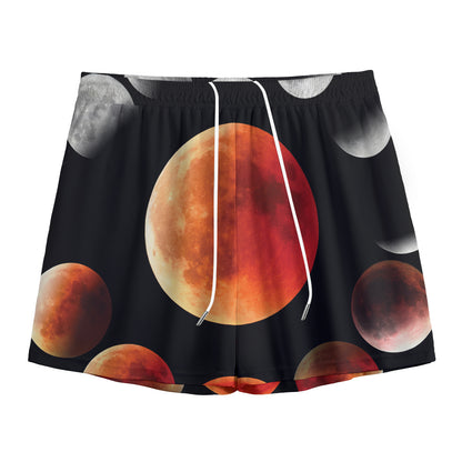 Lunar Eclipse Cycle Print Mesh Shorts