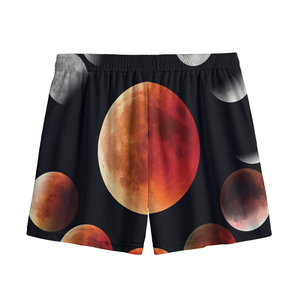 Lunar Eclipse Cycle Print Mesh Shorts