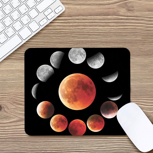 Lunar Eclipse Cycle Print Mouse Pad