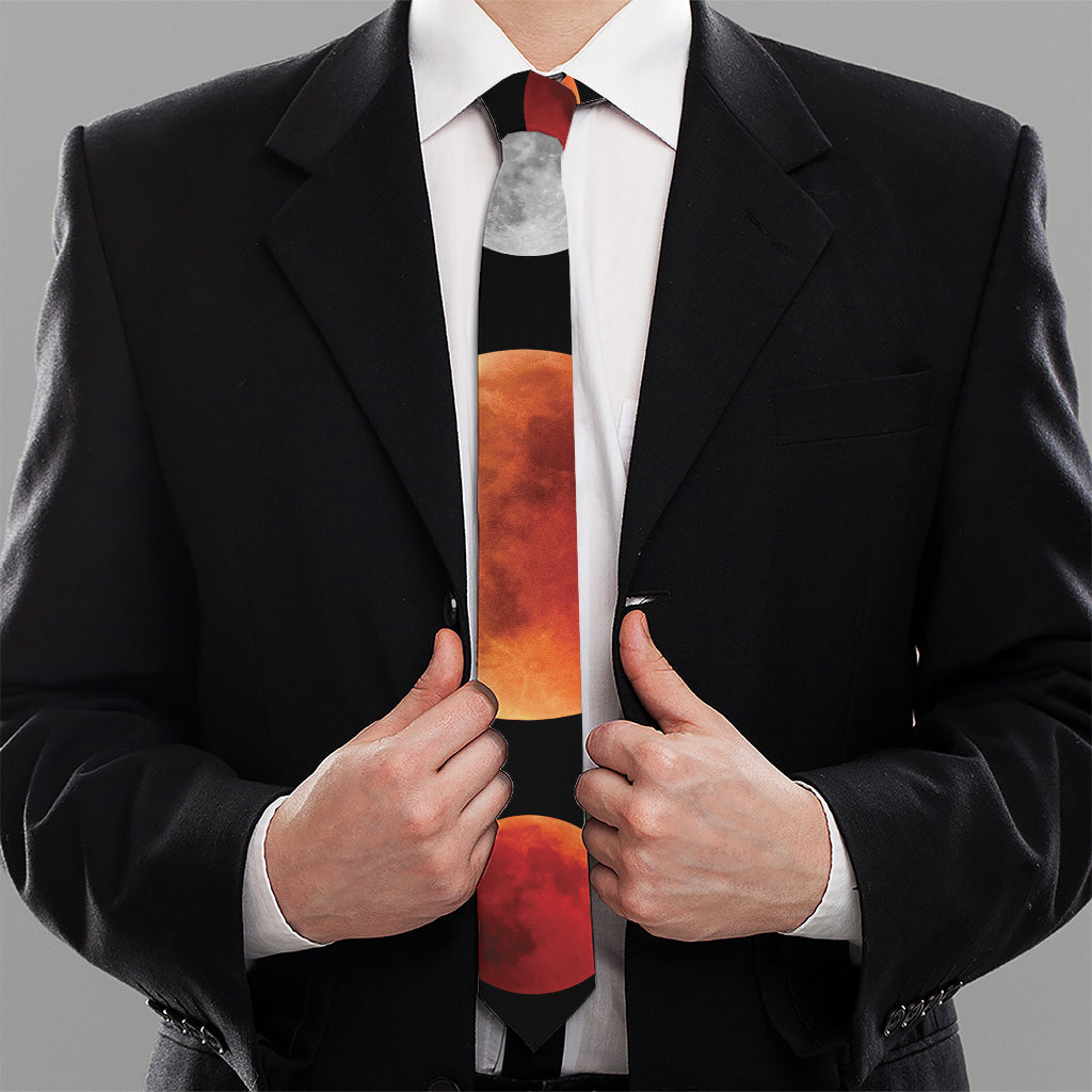 Lunar Eclipse Cycle Print Necktie
