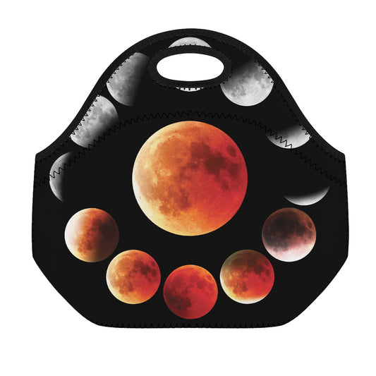 Lunar Eclipse Cycle Print Neoprene Lunch Bag