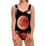 Lunar Eclipse Cycle Print One Piece Swimsuit