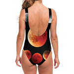 Lunar Eclipse Cycle Print One Piece Swimsuit