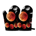 Lunar Eclipse Cycle Print Oven Mitts