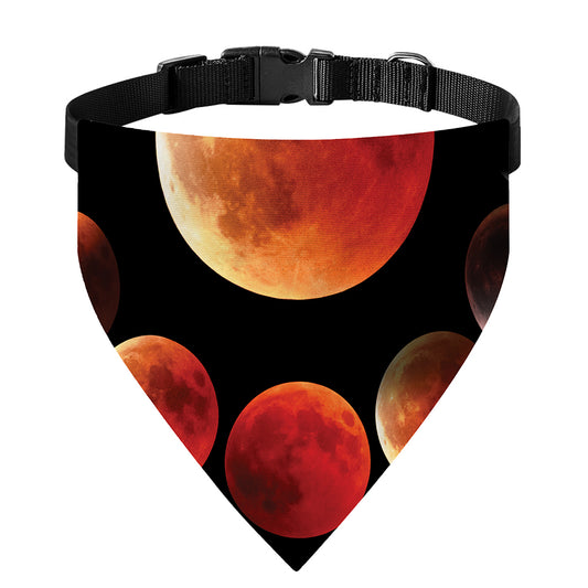 Lunar Eclipse Cycle Print Over The Collar Dog Bandana