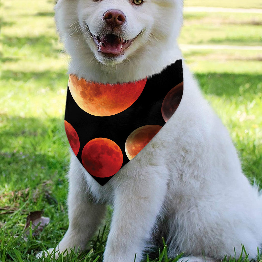 Lunar Eclipse Cycle Print Over The Collar Dog Bandana