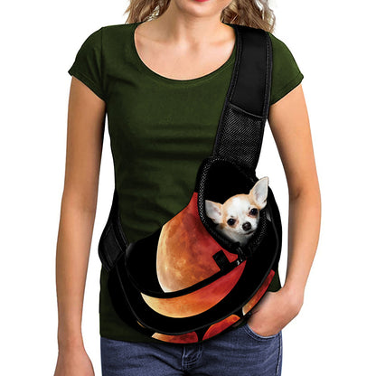 Lunar Eclipse Cycle Print Pet Sling Carrier