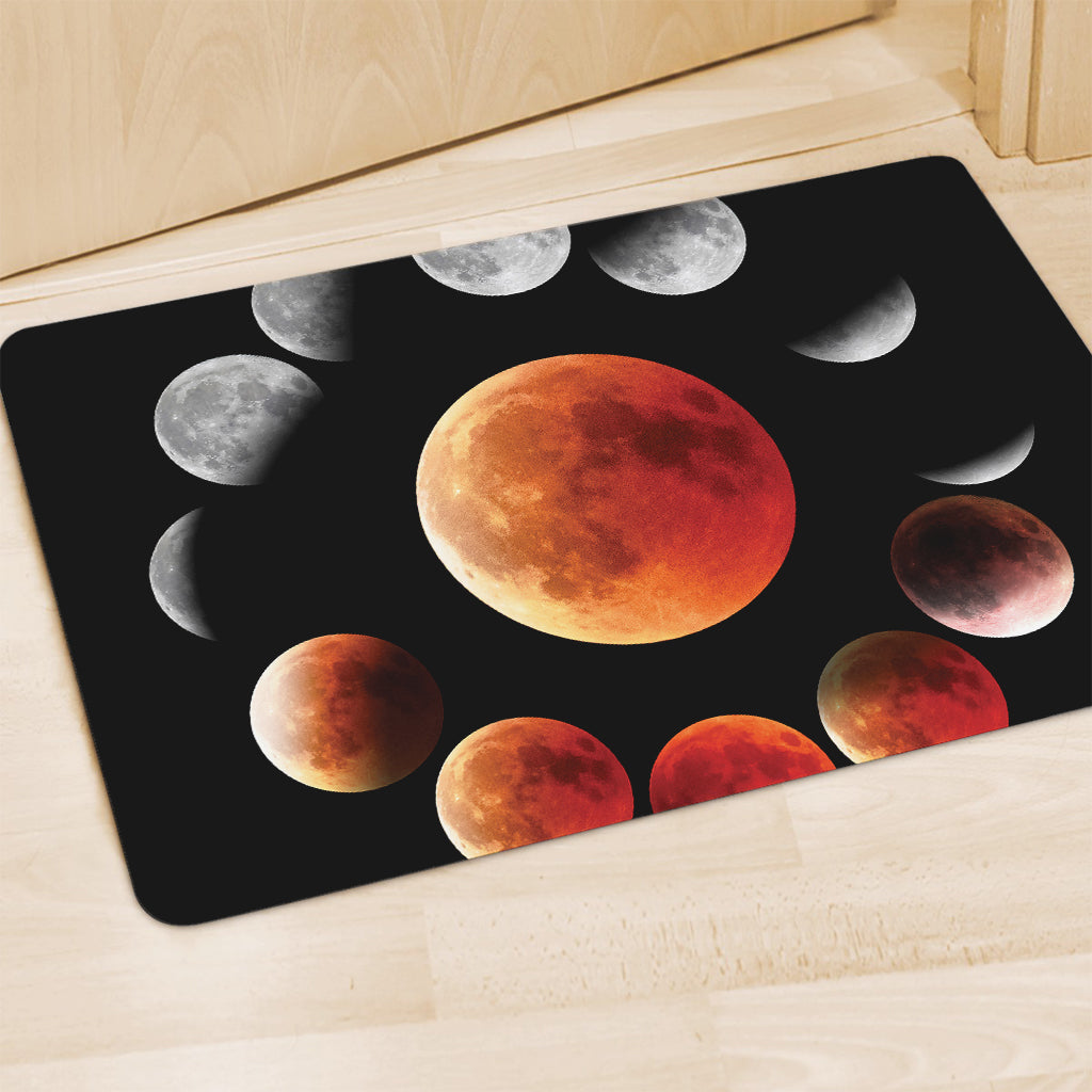 Lunar Eclipse Cycle Print Polyester Doormat