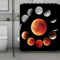 Lunar Eclipse Cycle Print Polyester Shower Curtain