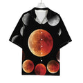 Lunar Eclipse Cycle Print Rayon Hawaiian Shirt