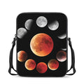 Lunar Eclipse Cycle Print Rectangular Crossbody Bag