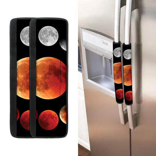 Lunar Eclipse Cycle Print Refrigerator Handle Covers