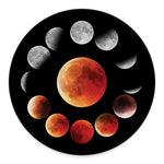 Lunar Eclipse Cycle Print Round Floor Mat