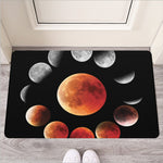 Lunar Eclipse Cycle Print Rubber Doormat