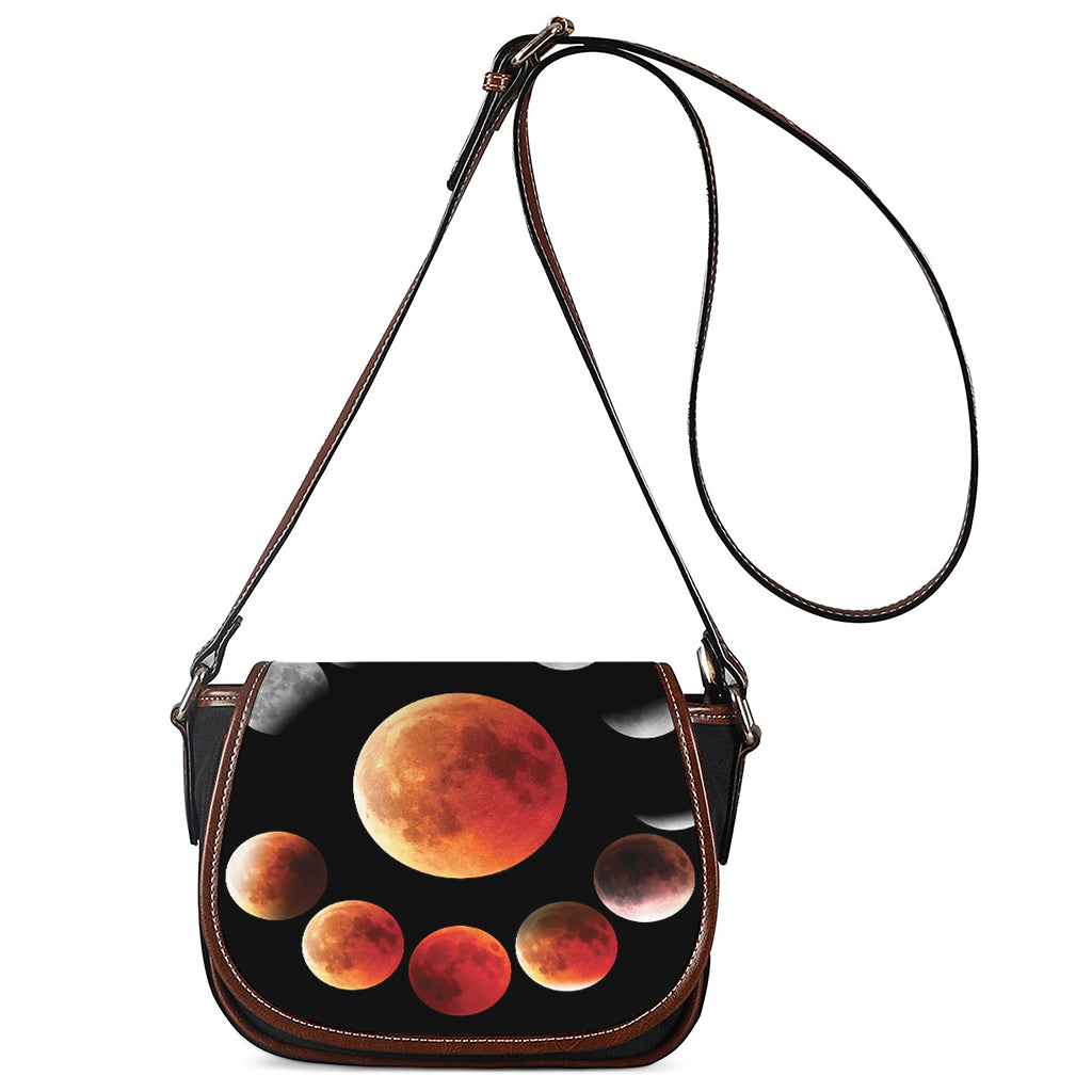 Lunar Eclipse Cycle Print Saddle Bag