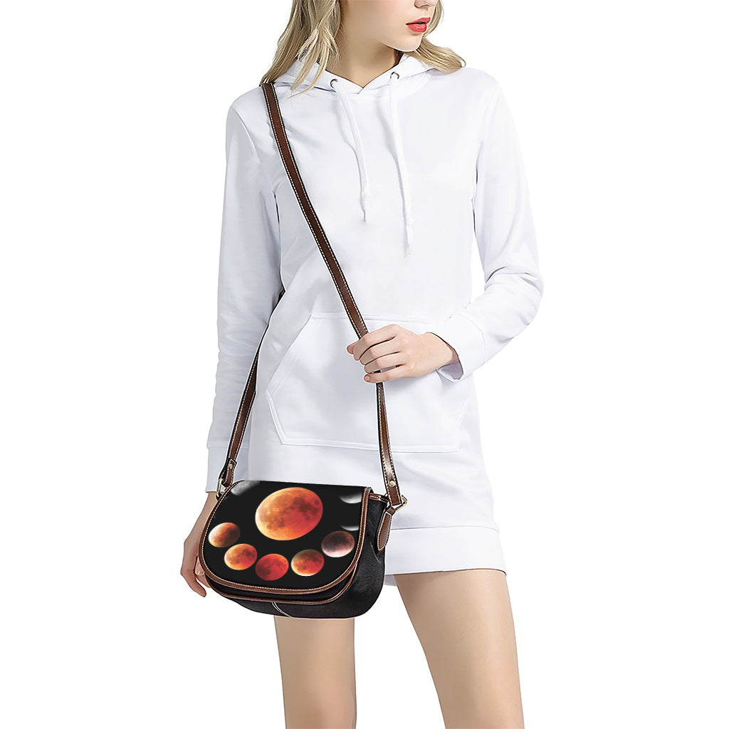 Lunar Eclipse Cycle Print Saddle Bag