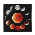 Lunar Eclipse Cycle Print Silk Bandana