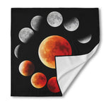 Lunar Eclipse Cycle Print Silk Bandana