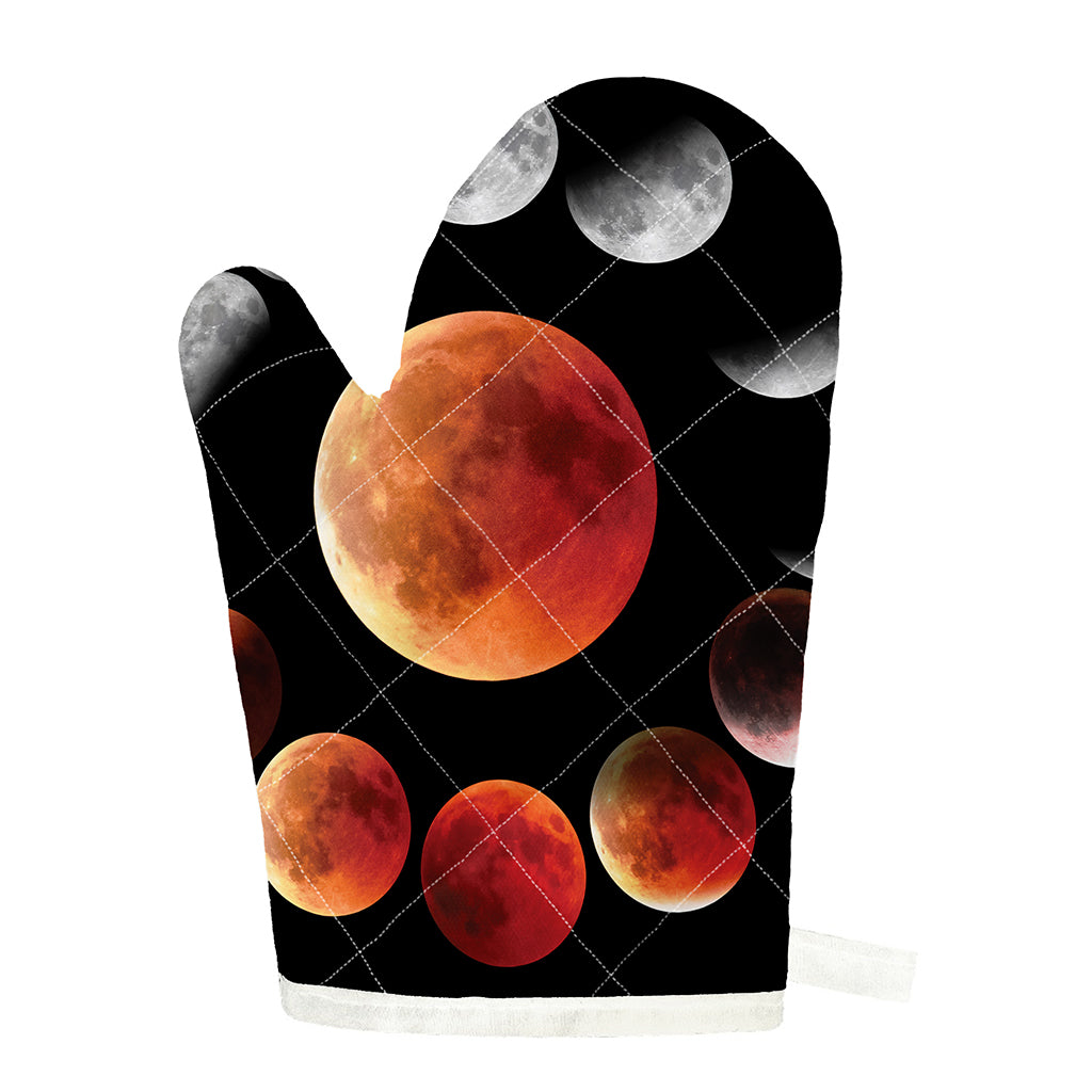 Lunar Eclipse Cycle Print Single Oven Mitt