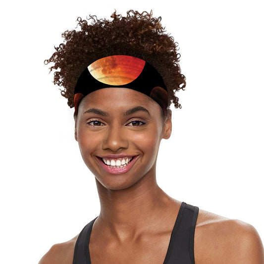 Lunar Eclipse Cycle Print Sports Headband