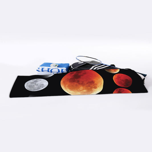 Lunar Eclipse Cycle Print Sports Towel