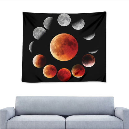 Lunar Eclipse Cycle Print Tapestry
